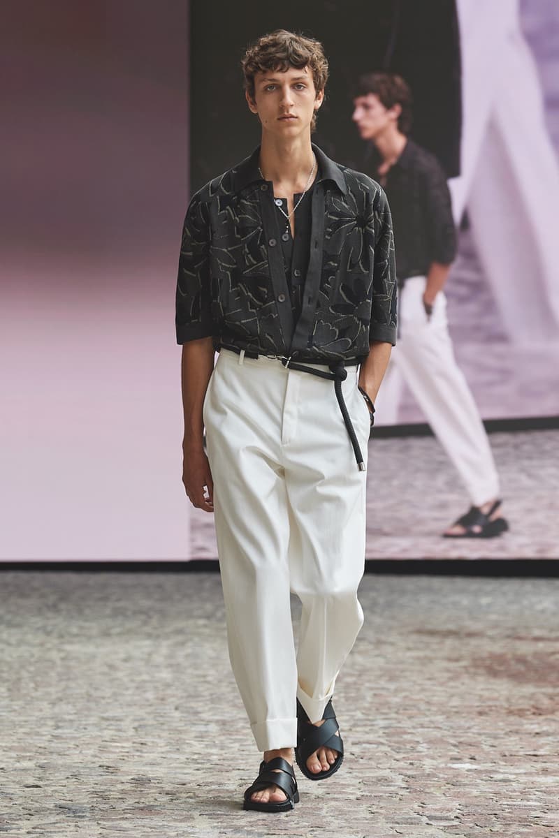 Hermès Spring/Summer 2022 Cyril Teste Véronique Nichanian "Augmented Show" Paris Mens Crocodile Leather Shirts SS22 Luxury Theatrical Drama