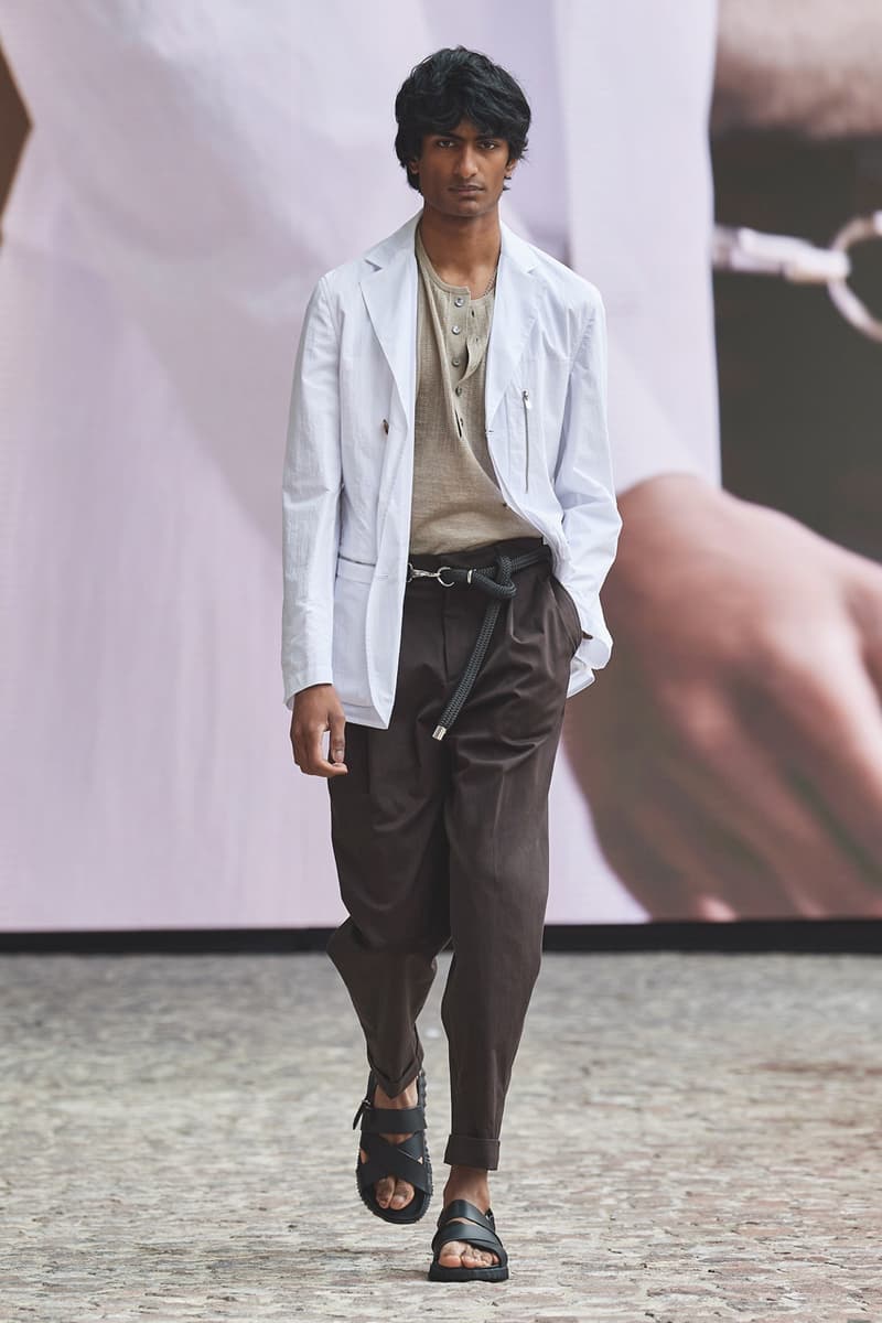 Hermès Spring/Summer 2022 Cyril Teste Véronique Nichanian "Augmented Show" Paris Mens Crocodile Leather Shirts SS22 Luxury Theatrical Drama