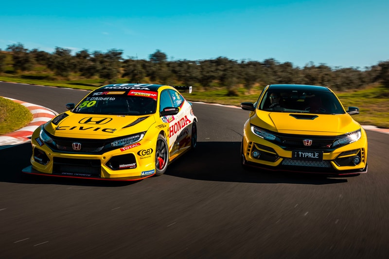 Honda Civic Type R TCR Sunlight Yellow livery Australia limited edition info race cars colors Type R Tony D’Alberto