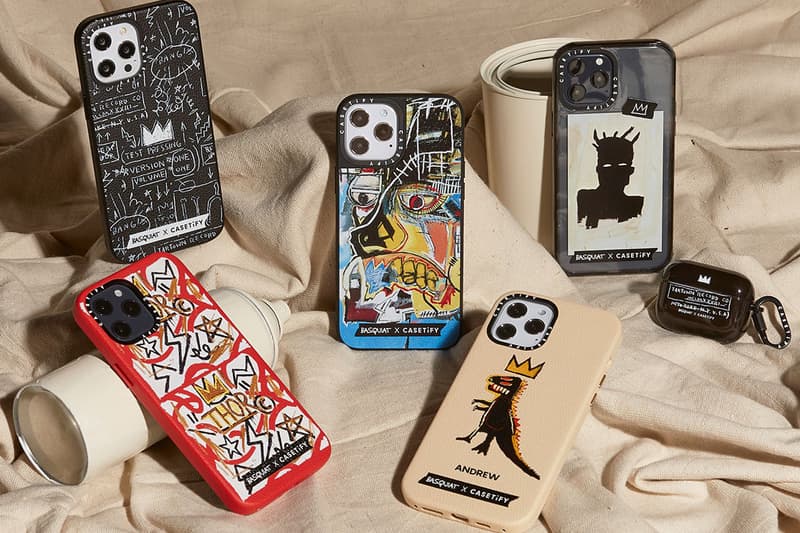 jean michel basquiat casetify collaboration collection phone accessories