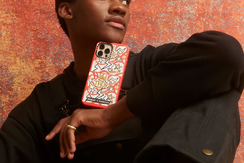 jean michel basquiat casetify collaboration collection phone accessories