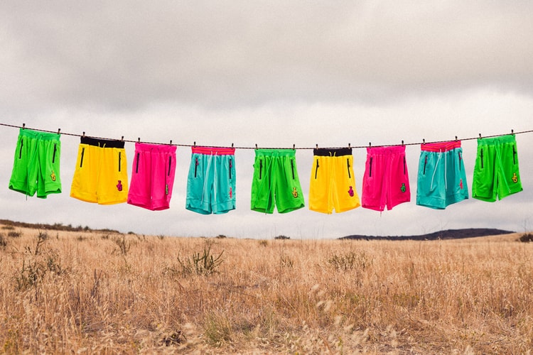 John Geiger Preps Capsule of Colorful Chenille Logo-Equipped Mesh Basketball Shorts