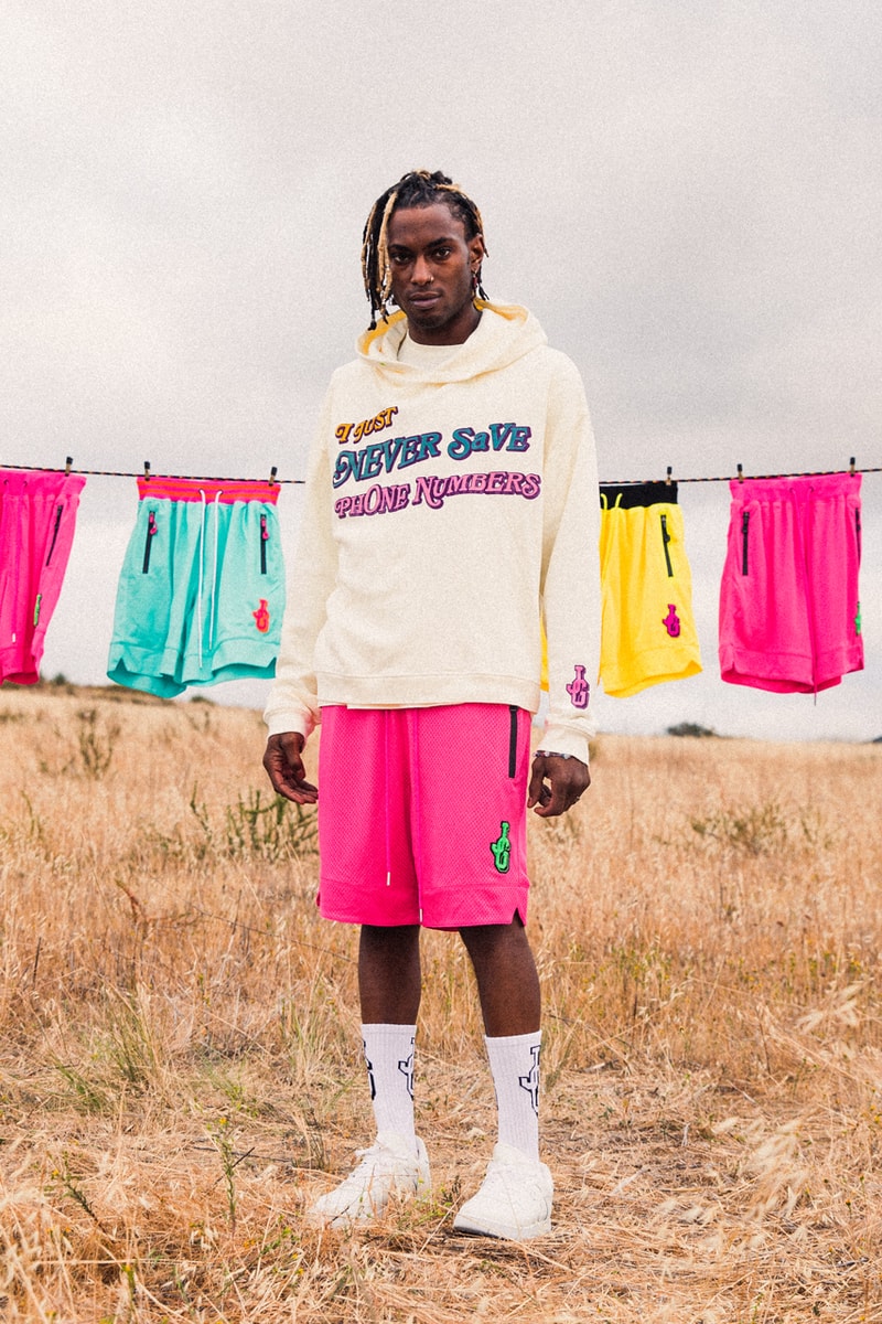 john geiger co summer 2021 mesh basketball shorts chenille logo pink yellow blue green orange phone numbers t shirt official release date info photos price store list buying guide
