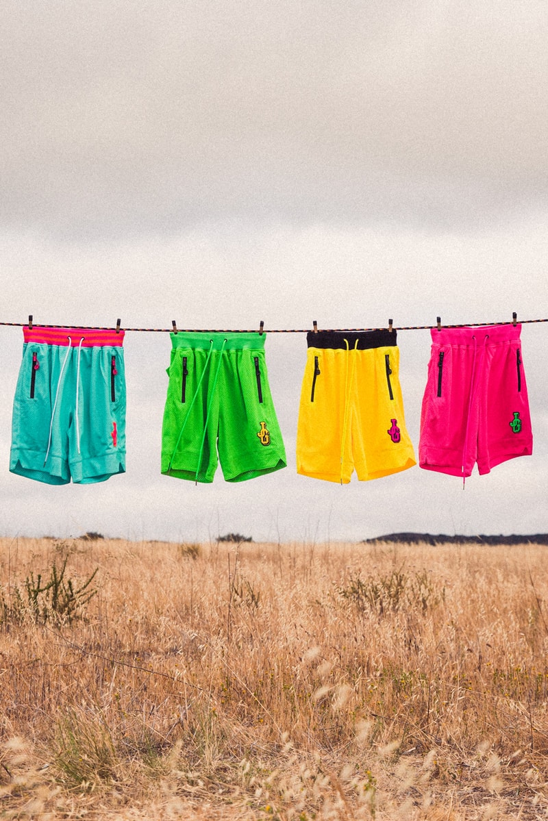 john geiger co summer 2021 mesh basketball shorts chenille logo pink yellow blue green orange phone numbers t shirt official release date info photos price store list buying guide