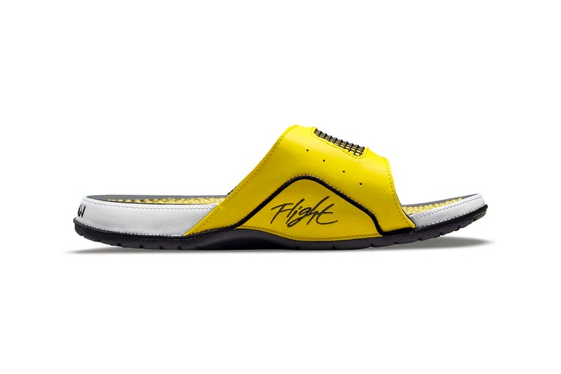 Jordan brand Hydro Slide IV Lightning Colorway release DN4238-701 sandals slides footwear AJ4 IV