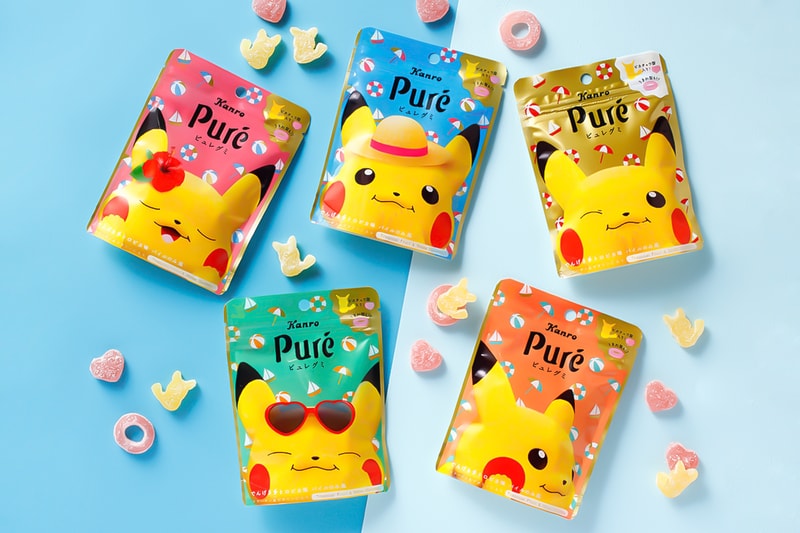 Kanro Puré pikachu Tropical Flavor series release Japan candy soft Pokemon Summer Food & Beverage sweets sour 