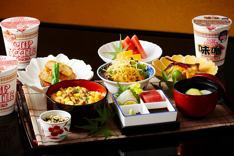 Tokyo Luxury Hotel Teams Nissin Joint 50th Anniversary Celebration Cup Noodle Cocktails Fine Dining chili tomato seafood chees curry