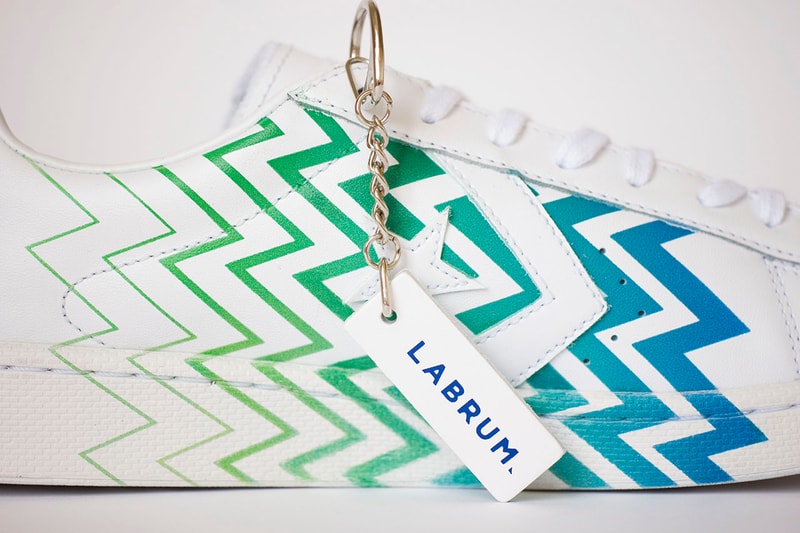 labrum london converse friends and family pro leather white blue green release information details competition