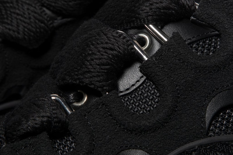 Lanvin Curb Sneaker Triple Black Blacked Out Suede Leather Mesh Weave Fabric Skateboarding Shoes Osiris D3 Skate '90s 