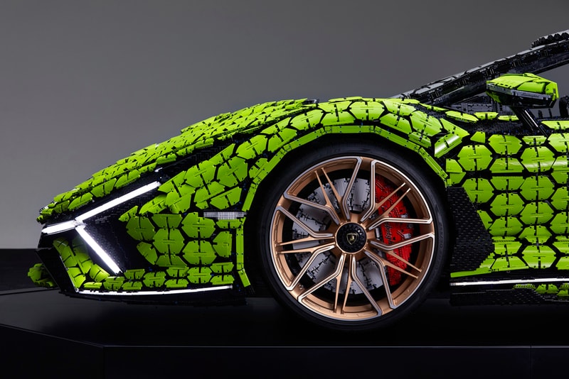 Automobili Lamborghini builds dream cars, also with LEGO® Technic™ −  Life−size Lamborghini Sián FKP 37 created from over 400,000 LEGO® elements