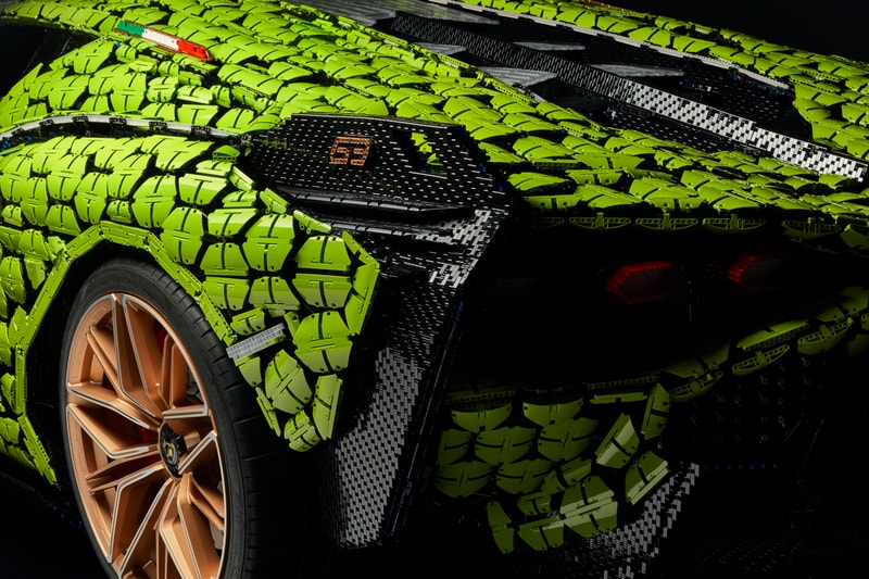 LEGO designers built a life-sized Lamborghini from more than 400,000 pieces