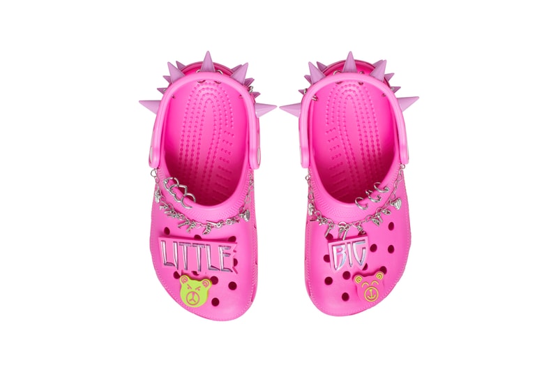 Little Big x Crocs Classic Clog Black Pink Punk Rock Rave Collective Group Russia Saint Petersburg Bubble Gum Sneaker Shoe Indoor Cozy Slide Slipper Sandal Mule Release Information Drop Date Jiibitz