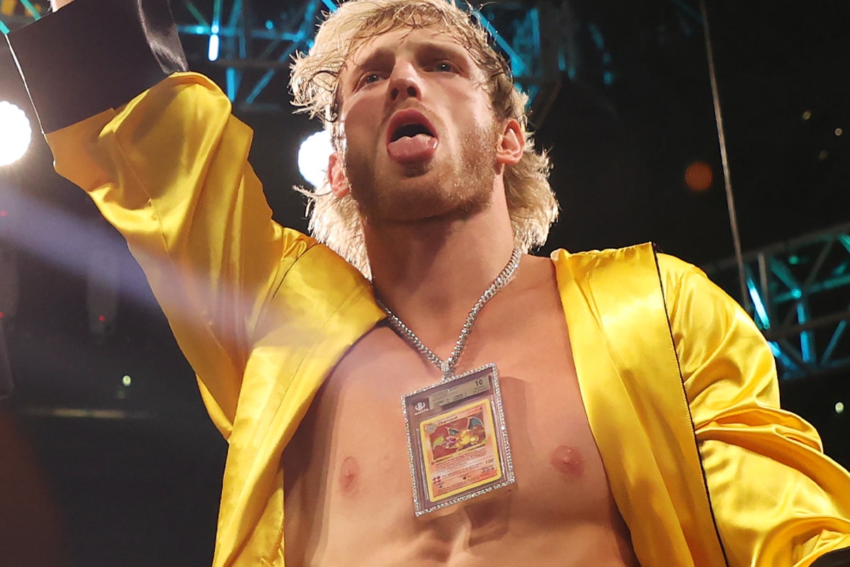 Logan Paul Reportedly Wore a $1 Million USD 'Pokémon' Card to His Fight With Floyd Mayweather BGS 10 charizard first edition charizard boxing showtime floyd money mayweather jr floyd mayweather vs. logan paul