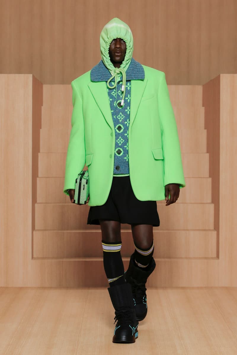 Nike Collaboration Air Force 1 Louis Vuitton Spring/Summer 2022 Amen Break Virgil Abloh Men's Show Collection Lookbook Video Scenes LV Monogram Bags Accessories Tracksuits Tailoring Shoes Boots BTS Goldie GZA Benji B Paris