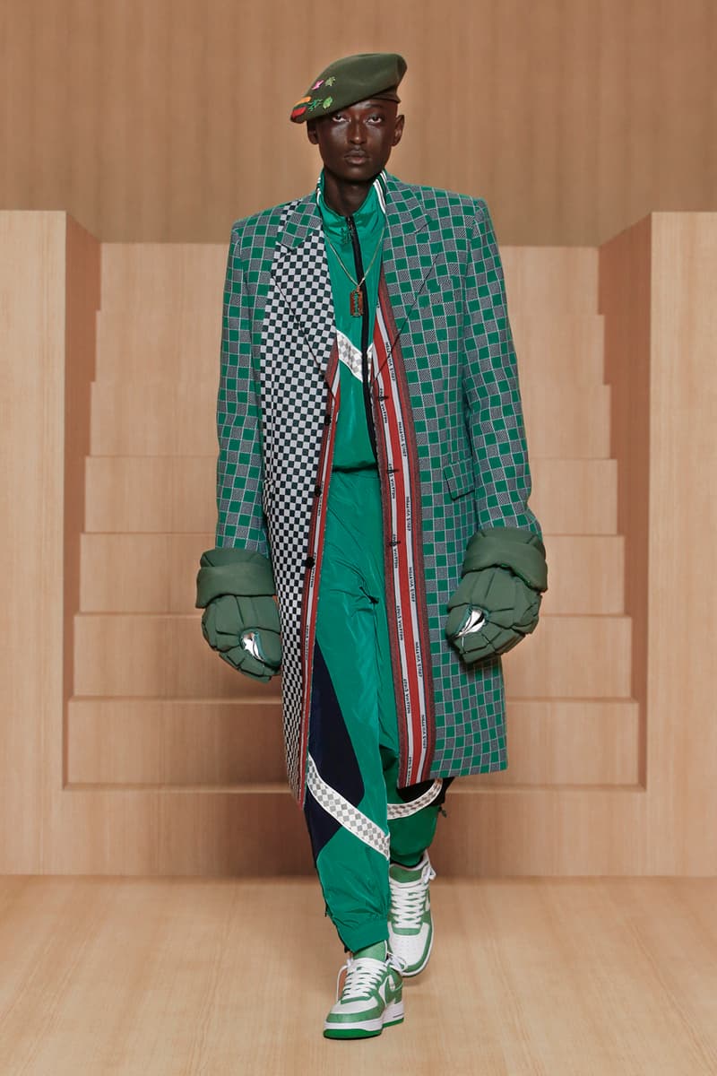 Nike Collaboration Air Force 1 Louis Vuitton Spring/Summer 2022 Amen Break Virgil Abloh Men's Show Collection Lookbook Video Scenes LV Monogram Bags Accessories Tracksuits Tailoring Shoes Boots BTS Goldie GZA Benji B Paris