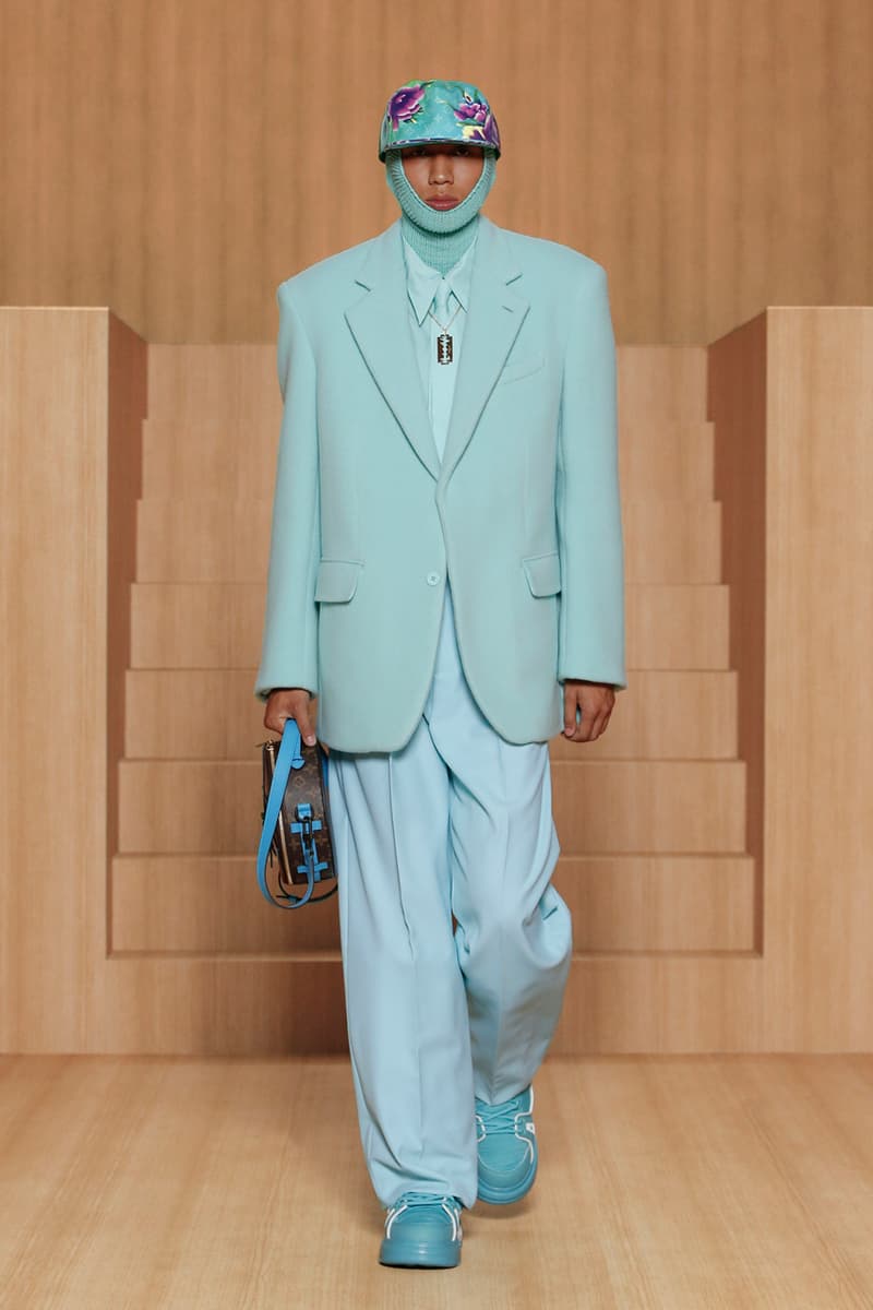 Nike Collaboration Air Force 1 Louis Vuitton Spring/Summer 2022 Amen Break Virgil Abloh Men's Show Collection Lookbook Video Scenes LV Monogram Bags Accessories Tracksuits Tailoring Shoes Boots BTS Goldie GZA Benji B Paris