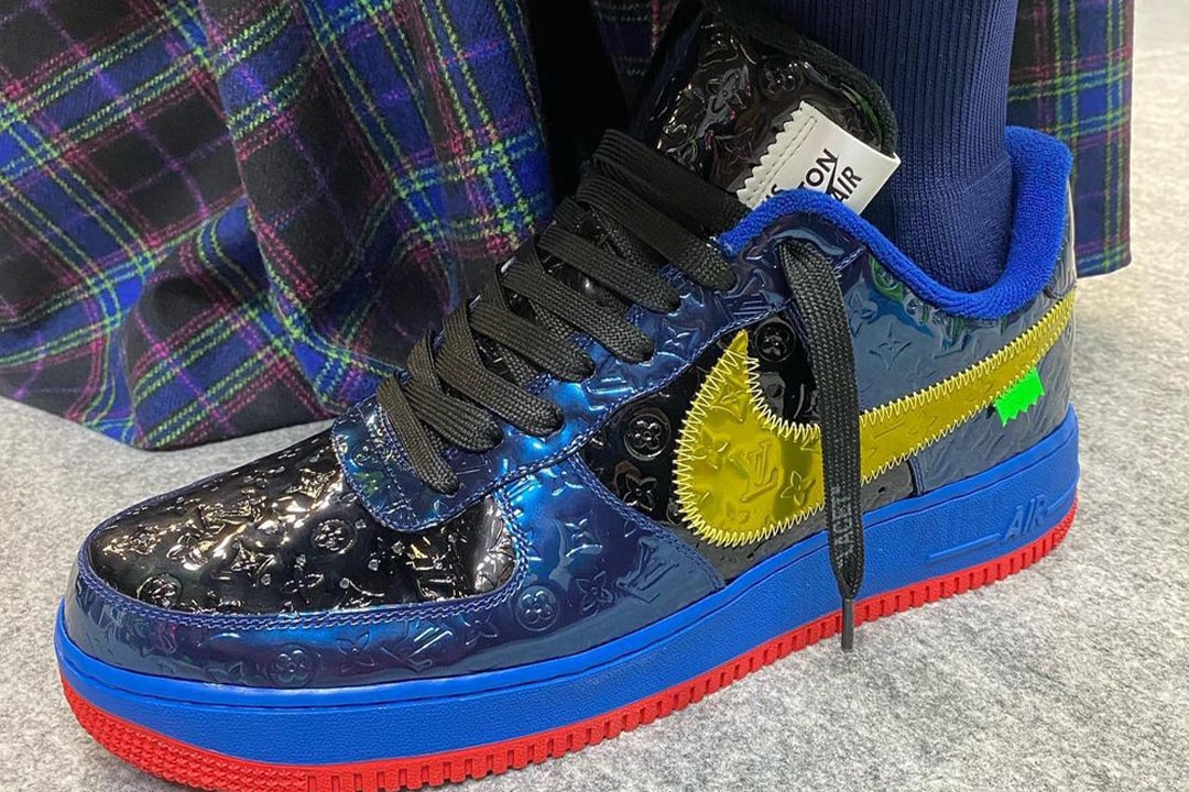 Nike Collaboration Air Force 1 Louis Vuitton Spring/Summer 2022 Amen Break Virgil Abloh Men's Show Collection Lookbook Video Scenes LV Monogram Bags Accessories Tracksuits Tailoring Shoes Boots BTS Goldie GZA Benji B Paris