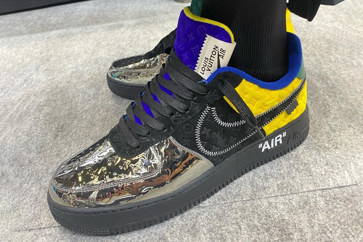 Nike Collaboration Air Force 1 Louis Vuitton Spring/Summer 2022 Amen Break Virgil Abloh Men's Show Collection Lookbook Video Scenes LV Monogram Bags Accessories Tracksuits Tailoring Shoes Boots BTS Goldie GZA Benji B Paris