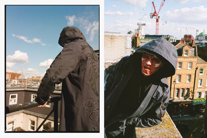 MAHAPATCHCO. "Entertainers Tour" MA-1 Jacket Kimono Collar Utility Smock Poncho Military Nurses War Vietnam Jackets Coats Outerwear SS21 Lookbooks Hyperdub, Myoshka, Kay One, Teach, Todd James, OJAS, Gasr, Andy Warhol Don Letts, Flohio, Obongjayar, Richard Russell, Alex Turnbull XL Recordings