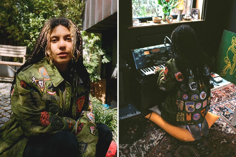 MAHAPATCHCO. "Entertainers Tour" MA-1 Jacket Kimono Collar Utility Smock Poncho Military Nurses War Vietnam Jackets Coats Outerwear SS21 Lookbooks Hyperdub, Myoshka, Kay One, Teach, Todd James, OJAS, Gasr, Andy Warhol Don Letts, Flohio, Obongjayar, Richard Russell, Alex Turnbull XL Recordings