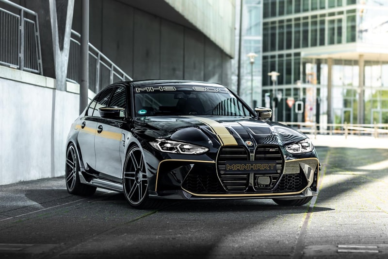 MANHART BMW M3 Competition G80 MH3 600 Official First Look German Supercar Sports Four Door Saloon M Bavarian Tuning Company Wide Body Kit Power V6 Twin Turbo