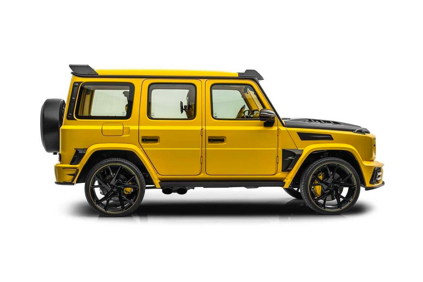 Mansory Gronos Mercedes-AMG G63 Matte Yellow bumblebee tuning premium SUV sports supercars carbon fiber 