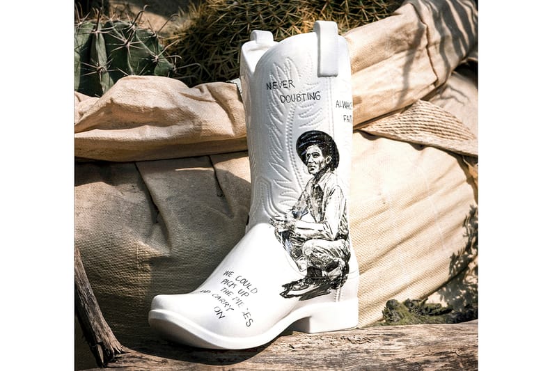Matt McCormick and AllRightsReserved Unveil Ceramic Cowboy Boot Vase