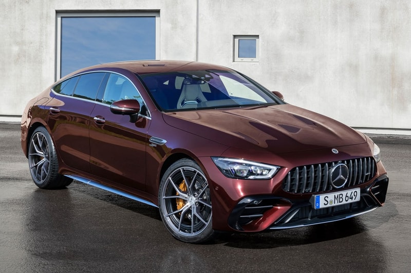 mercedes benz amg 2022 gt 4 four door coupe update upgrade refresh trim 