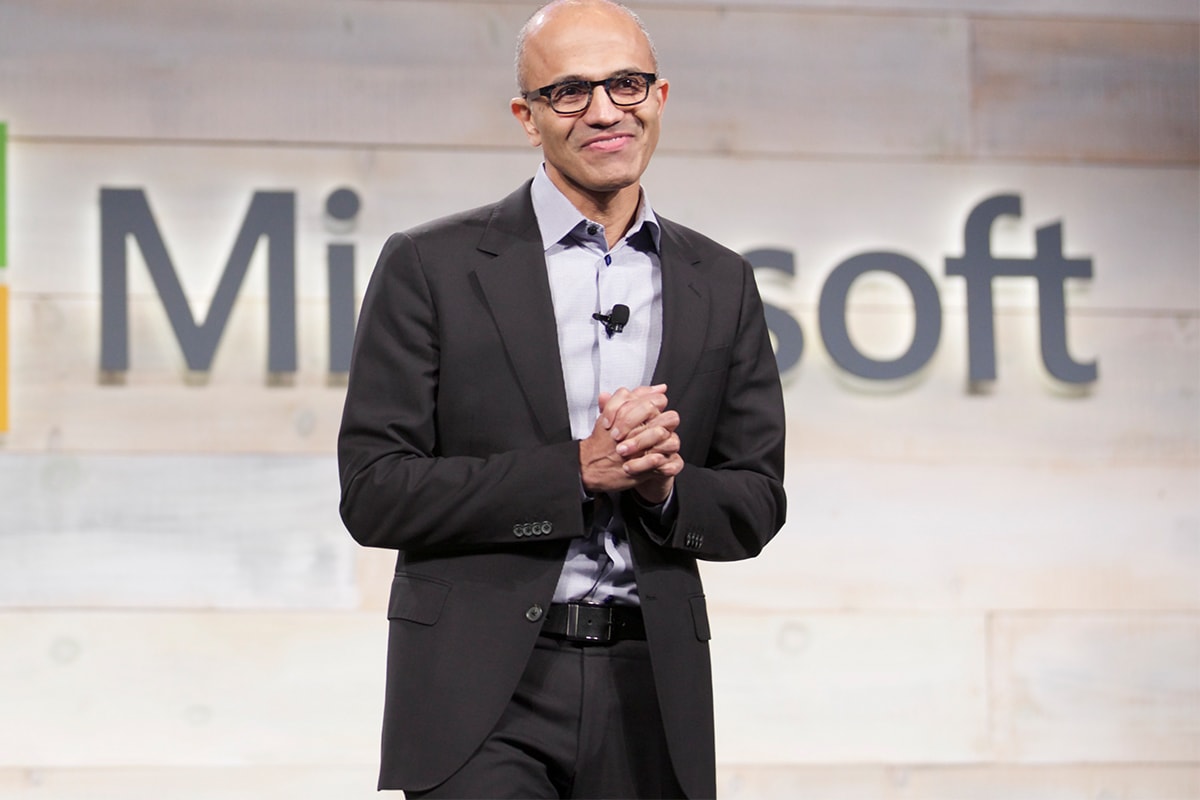 microsoft business finance ceo satya nadella chairman of the board announcement naming 