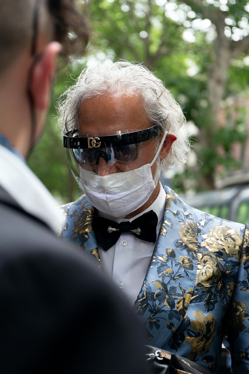 Milan Fashion Week SS22 Street Style Delivers Elegance in Bold Patterns and Casual Silhouettes MFW dolce & gabbana giorgio armani prada etro