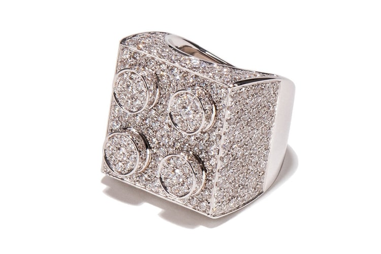 Nadine Ghosn Crafts $28,380 USD LEGO-Inspired White Gold and Diamond Ring