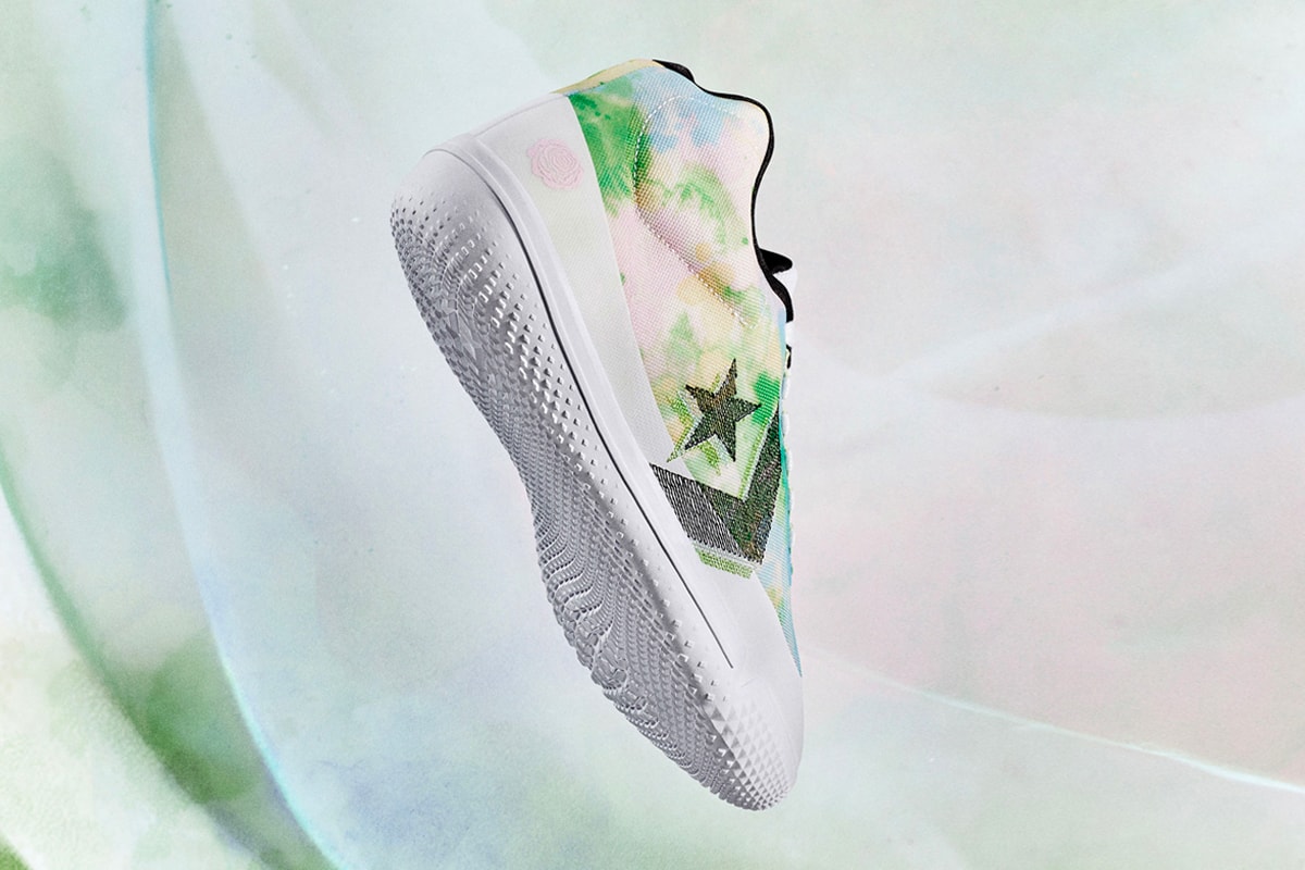 natasha cloud converse all star bb evo basketball shoe pe player edition petal to the metal white pink foam spring green 170907C official release date info photos price store list buying guide
