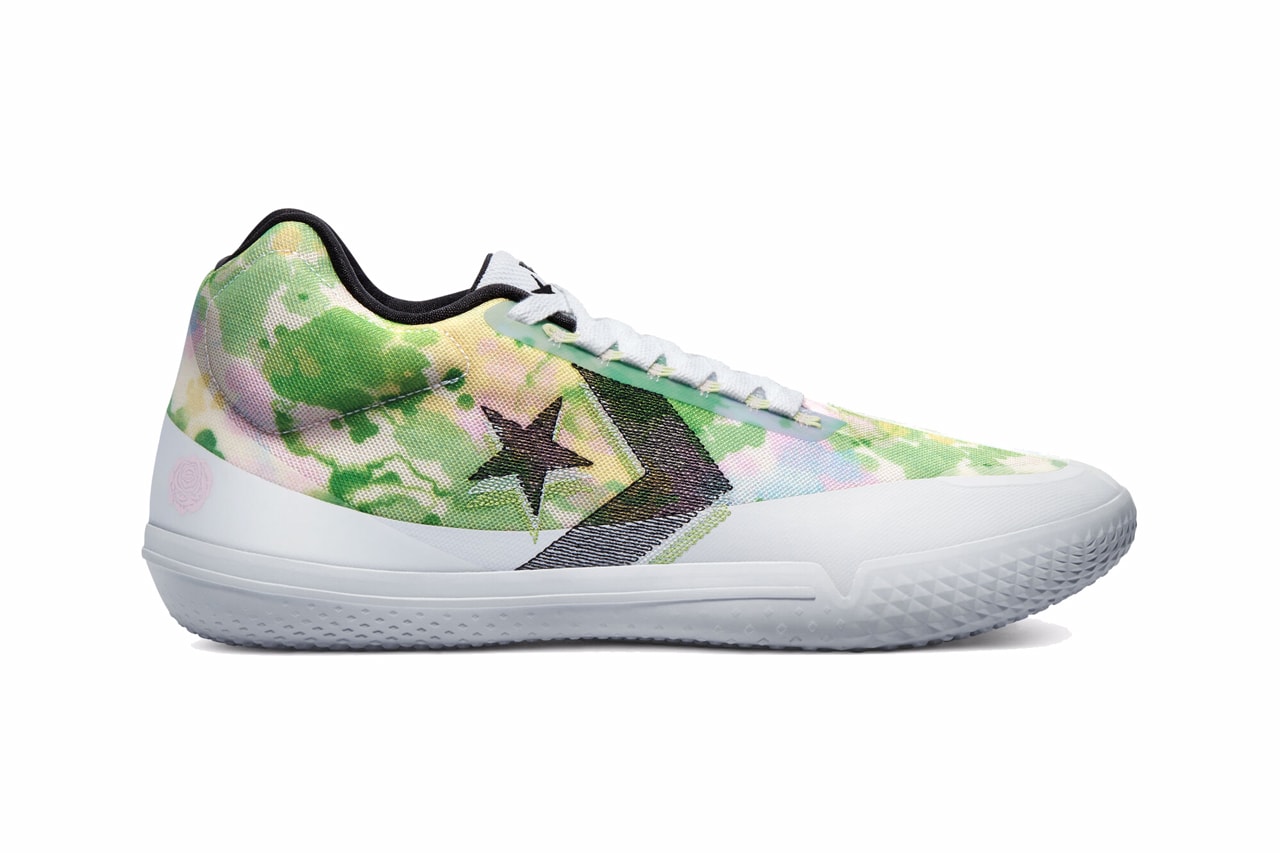 natasha cloud converse all star bb evo basketball shoe pe player edition petal to the metal white pink foam spring green 170907C official release date info photos price store list buying guide