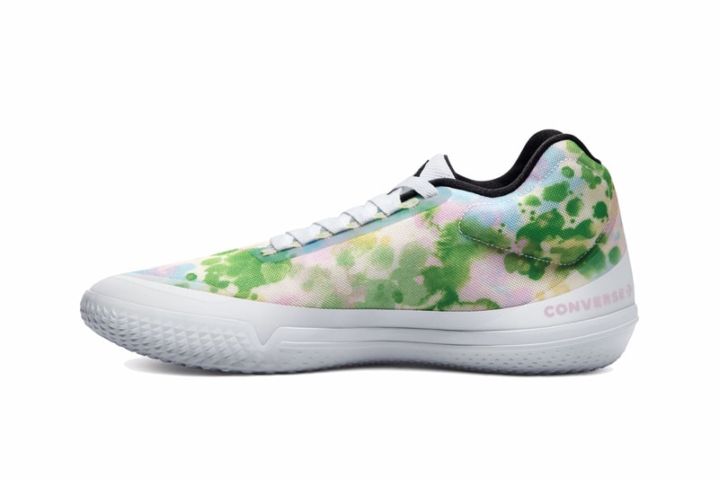 natasha cloud converse all star bb evo basketball shoe pe player edition petal to the metal white pink foam spring green 170907C official release date info photos price store list buying guide