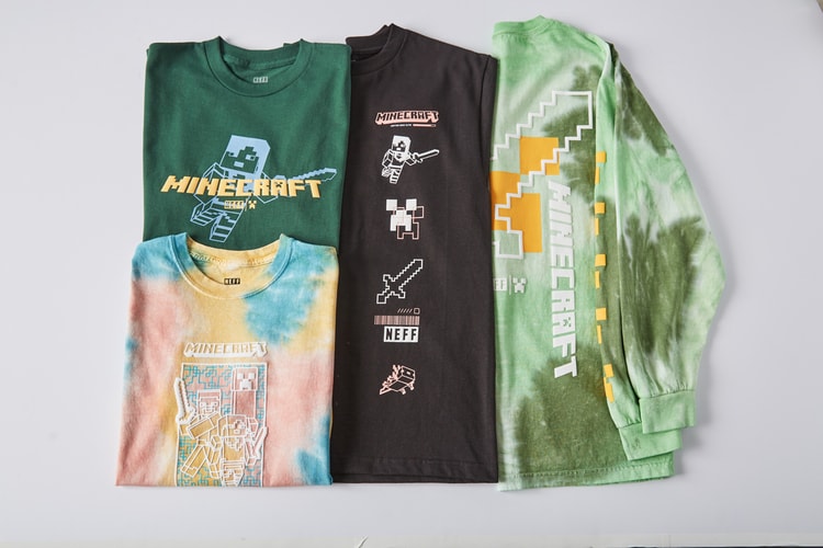 NEFF Leaps Into the World of Minecraft With Otherworldly Custom Dye Collection