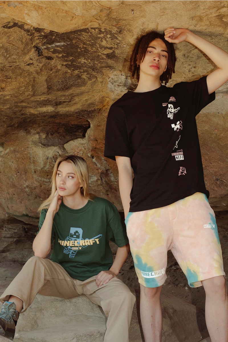 hats, T-shirts, long sleeve shirts and sweaters flat and high-density screen-printed graphics, custom dyed washes and iconic imagery apparel video games headwear design language