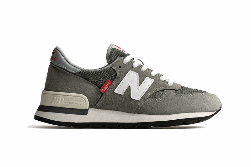 new balance 990v1 made version series gray white silver red official release date info photos price store list buying guide