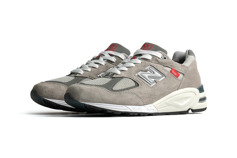new balance 990v2 "MADE 990 Version Series" archive vintage grey ruby red release information details