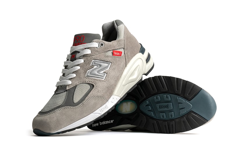new balance 990v2 "MADE 990 Version Series" archive vintage grey ruby red release information details