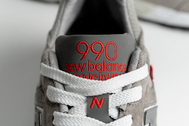 new balance 990v2 "MADE 990 Version Series" archive vintage grey ruby red release information details