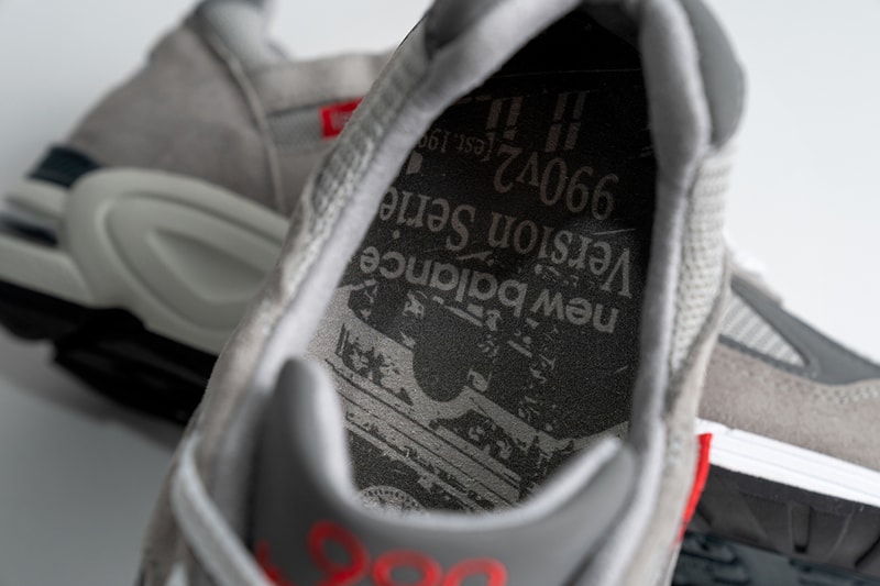 new balance 990v2 "MADE 990 Version Series" archive vintage grey ruby red release information details