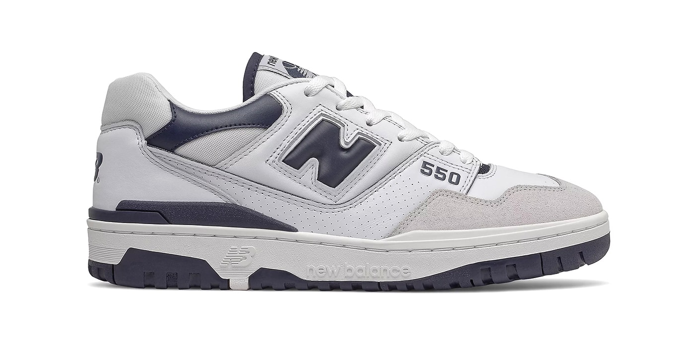 New Balance 550 White/Navy Release