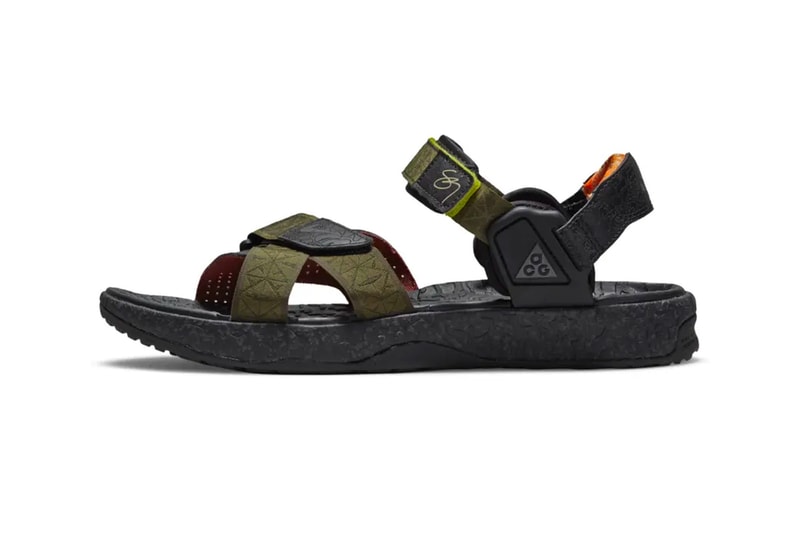 Nike ACG Air Deschutz "Olive Canvas" Summer Sandals Sig Zane Nike BlackCargo/Khaki Sneaker Sandal Footwear Release Information Closer Look Drop Date Dad Shoe Patches Retro OG 