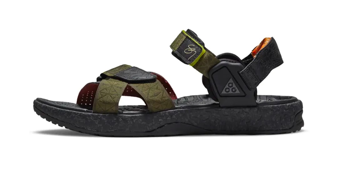NIKE ACG AIR DESCHÜTZ SIG ZANE SANDALS MENS 7 Nike Sig Zane X Acg Air Deschutz+ Sandals - Green | Editorialist main image 4