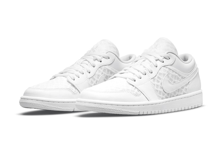 All-White Air Jordan 1 Low Gets a Mesh and Leather Makeover