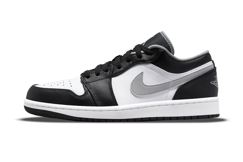 gray black and white jordan 1 low