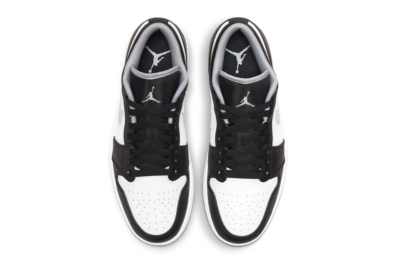 Nike Air Jordan 1 Low Shoe Black/White/Particle Grey 553558-040 Release 2021