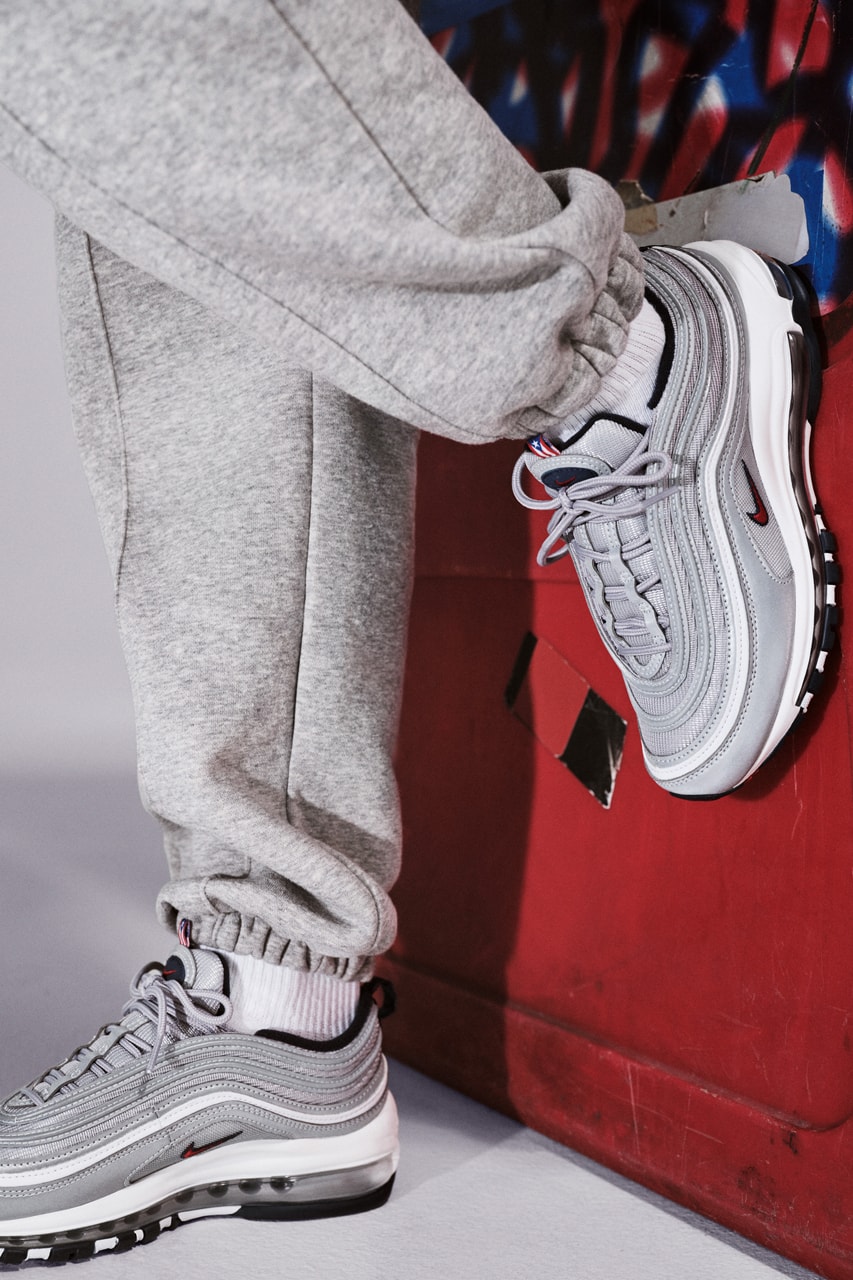 nike sportswear air max 97 puerto rico silver bullet new york city metallic silver navy blue red white official release date info photos price store list buying guide