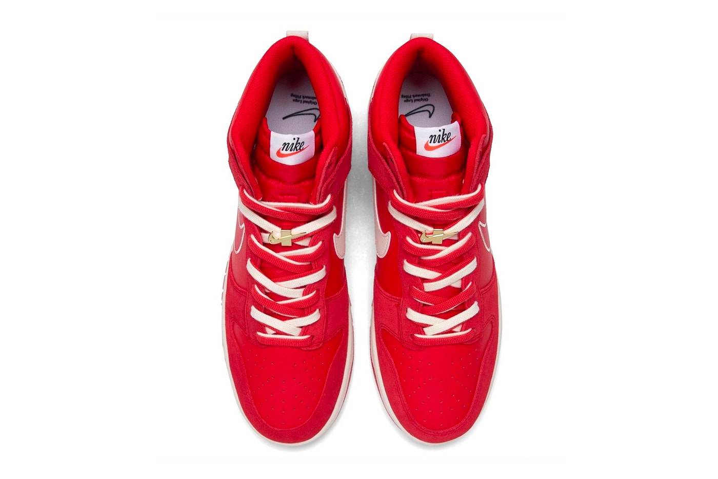 Nike Dunk High First Use University Red Выпуск спортивной одежды Carolyn Davidson Новая дата выпуска Цена покупки