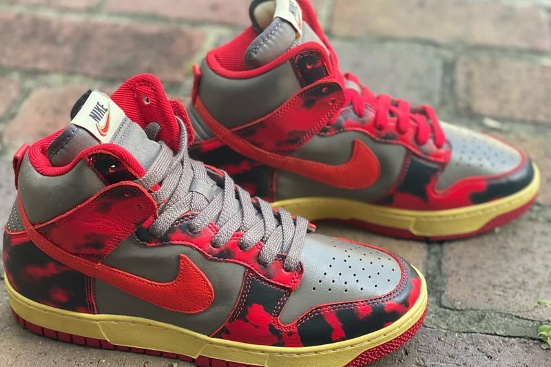 nike dunk high red gray camo release info store list buying guide photos price sportswear